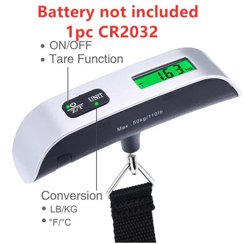 Portable Digital Scale 50kg / 110lb with LCD Display