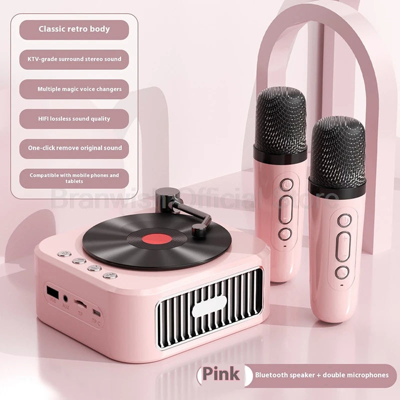 5W Vinyl Retro Bluetooth Speaker – Home Décor & Gift