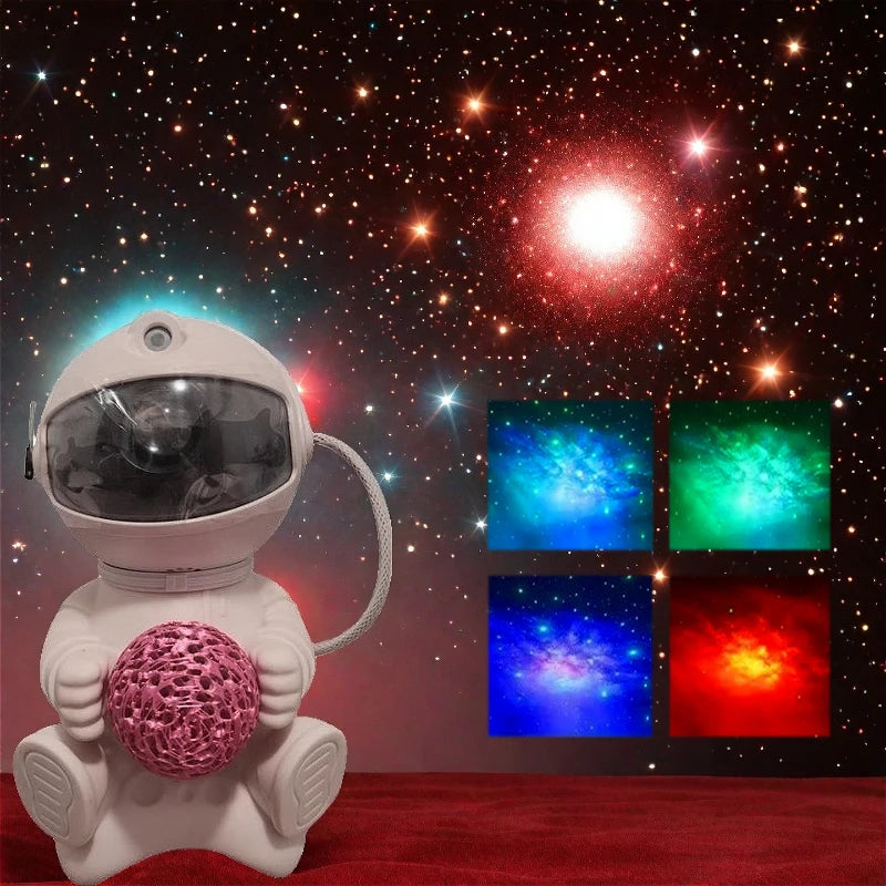Astronaut Shaped Galaxy Projector – Kids Ambient Light & Birthday Gift