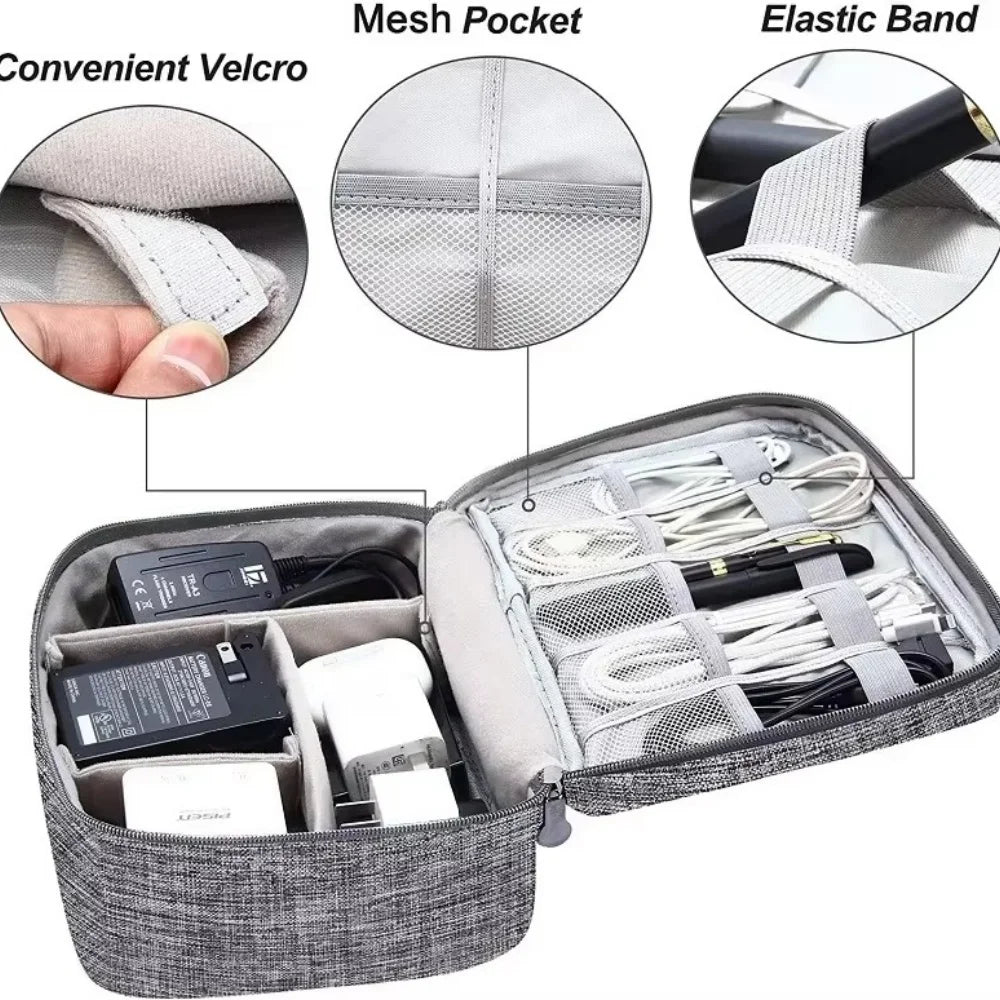 Waterproof Cable & Headphone Organiser Bag for Travel