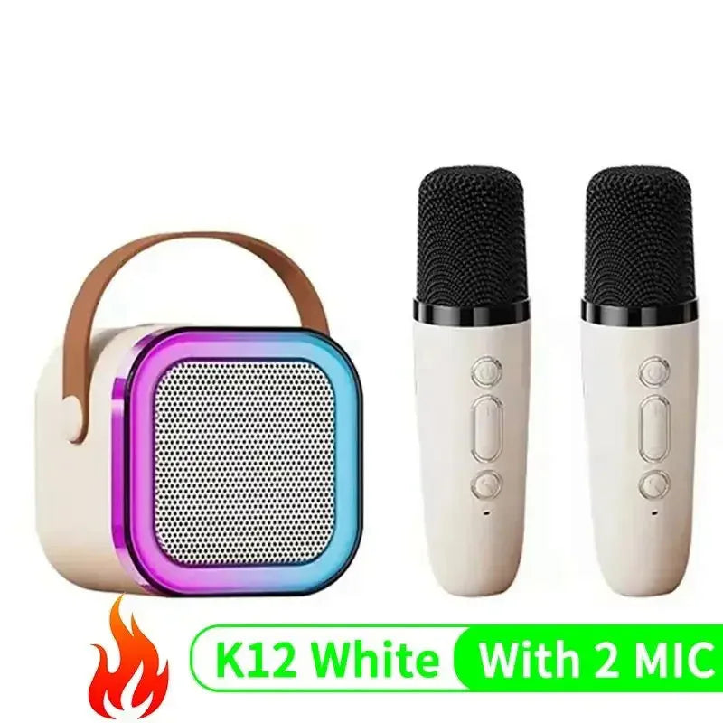 K12 Karaoke Machine with Wireless Microphones & RGB Lights