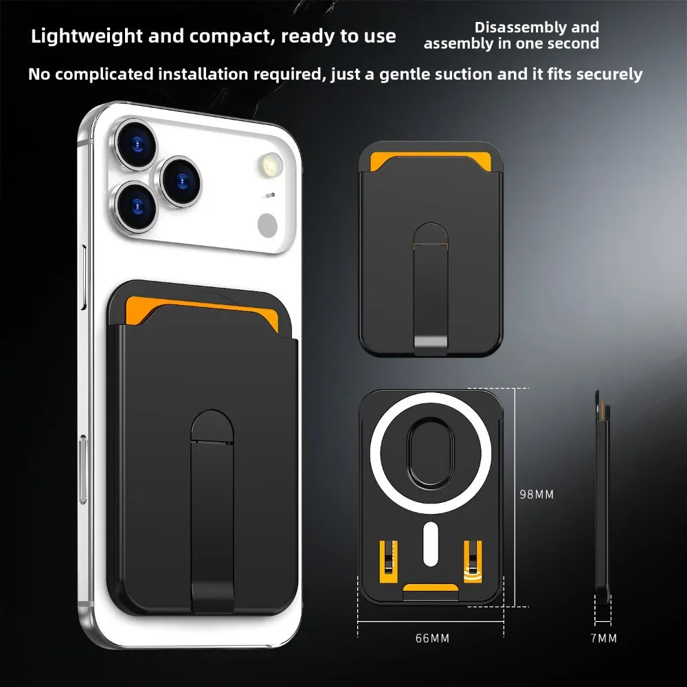 MagSafe Magnetic Wallet Case & Phone Stand for iPhone 15, 16 & 17 Pro Max