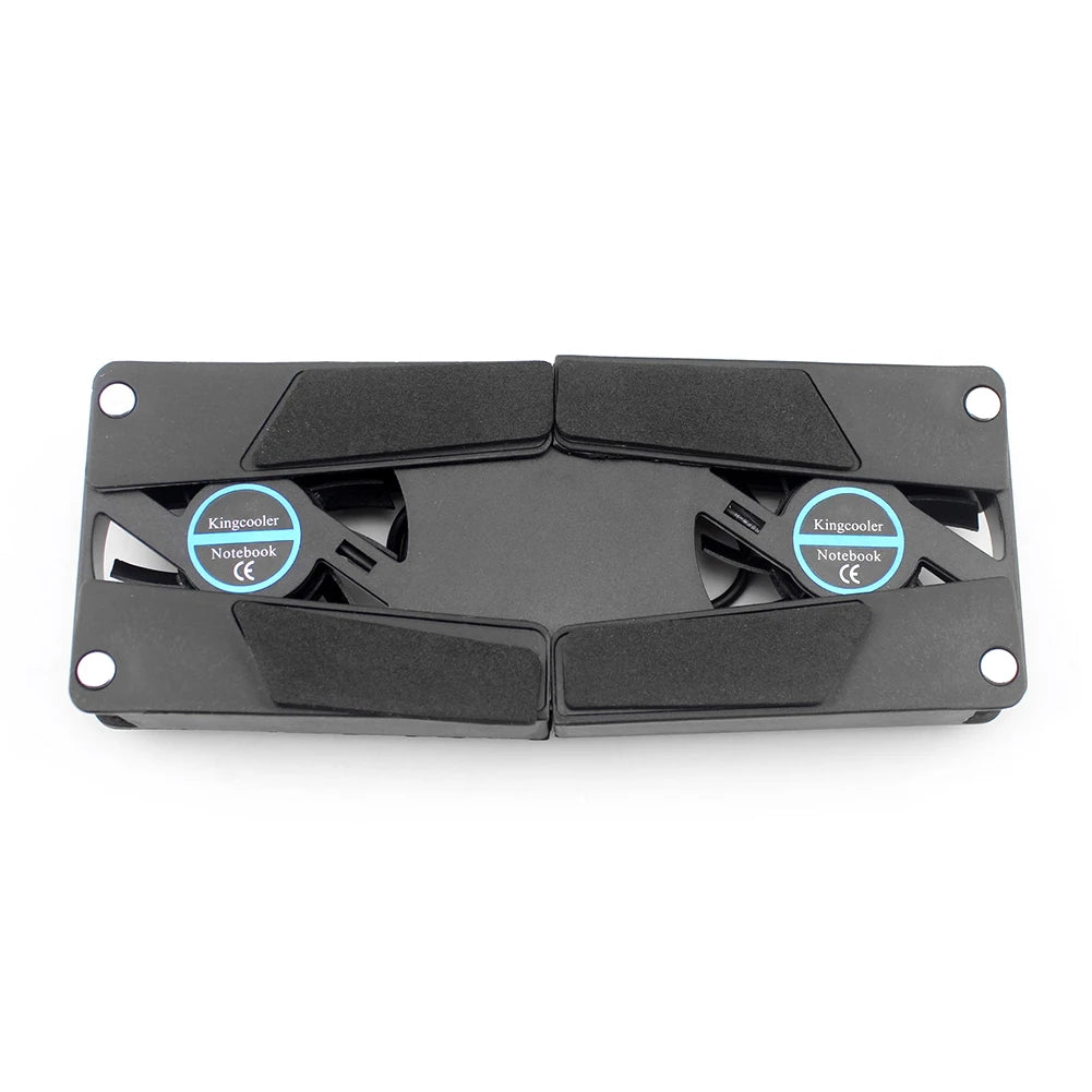 Foldable Laptop Cooling Pad – Dual USB Fans for 7–15 Inch Laptops