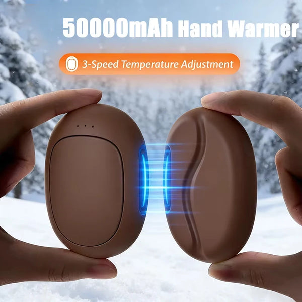 2-Pack Magnetic Hand Warmer – USB Rechargeable for Winter & Camping