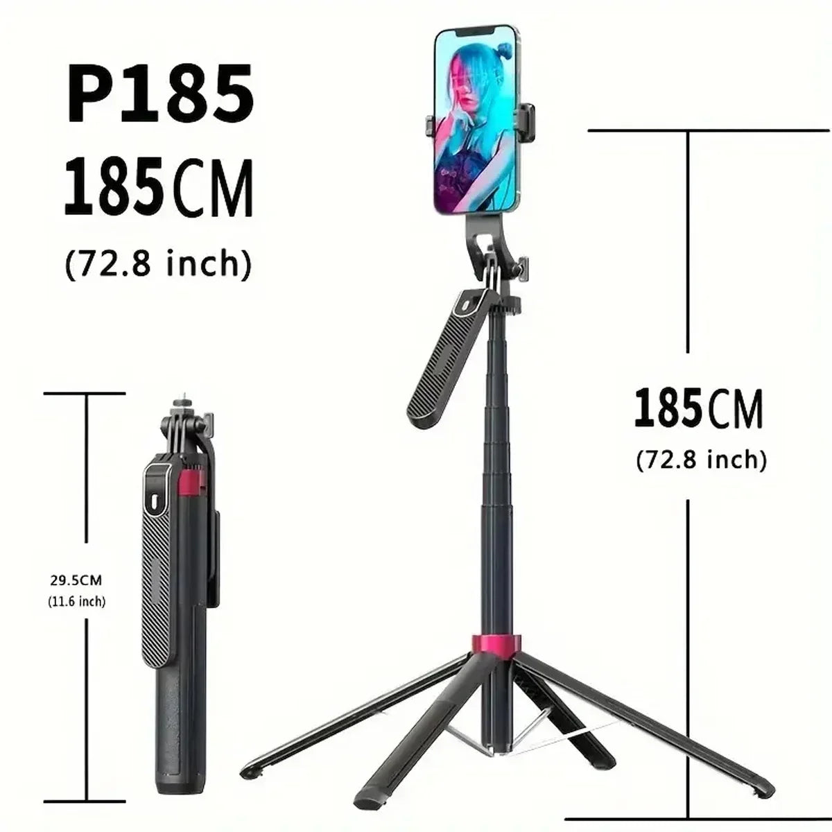 Portable Camera Tripod with Wireless Remote for Video & Live Streaming