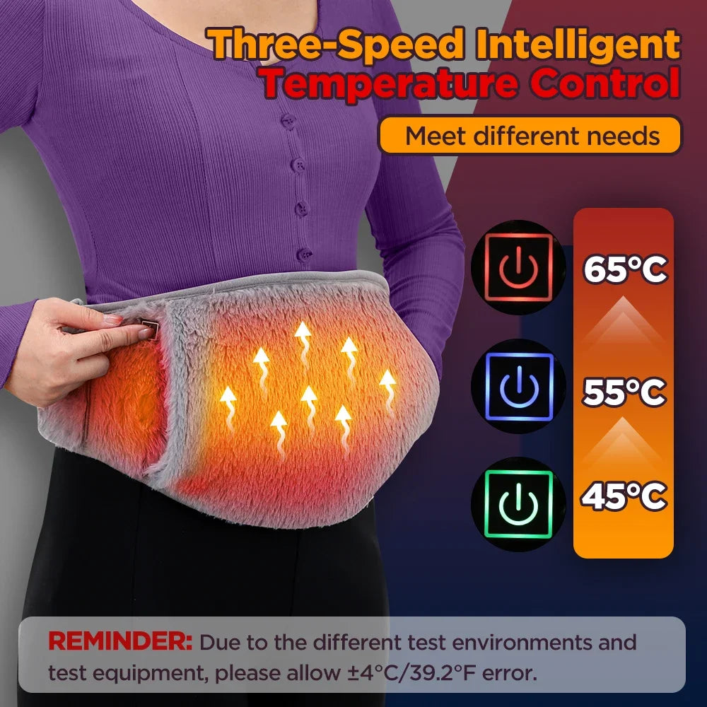 Portable Plush Hand & Foot Warmer – USB Rechargeable for Home & Winter