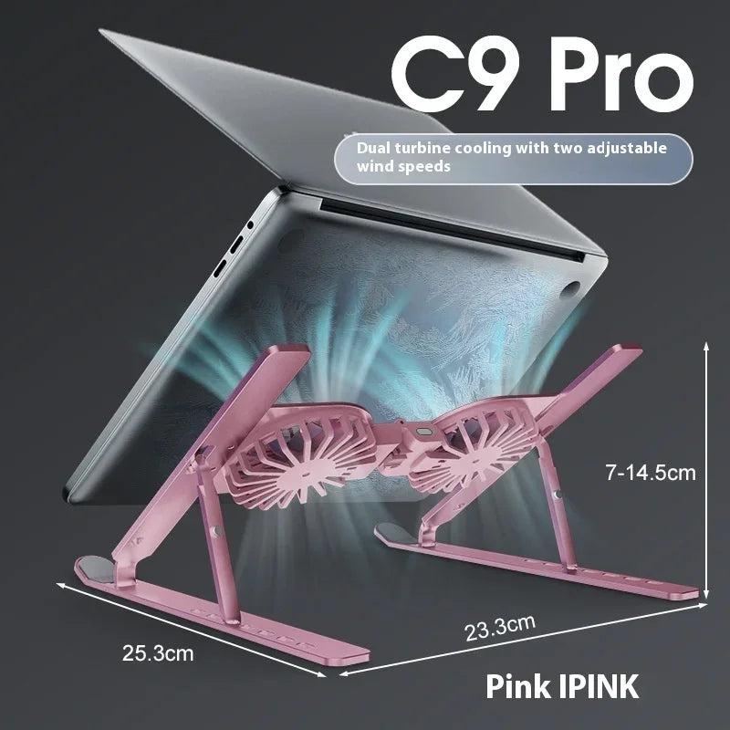Adjustable Aluminium Laptop Stand with Air-Cooled Heat Dissipation