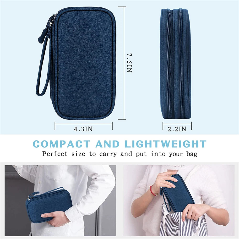 Waterproof Double-Layer Electronics Travel Organiser