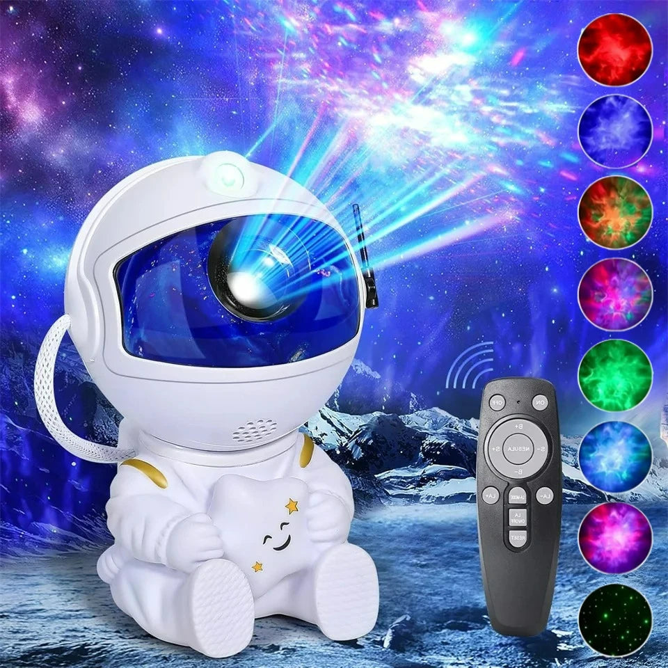 Astronaut Galaxy Projector – Starry Nebula LED Ceiling Lamp, Kids Gift