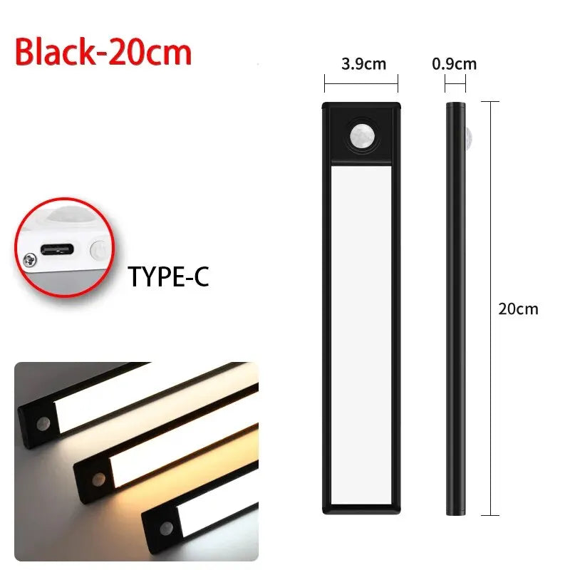 USB Rechargeable LED Motion Sensor Under Cabinet Light – 50cm