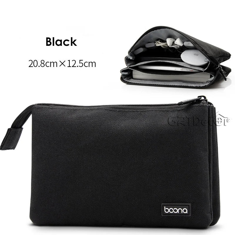 Multifunctional Electronics Accessories Organiser Bag – Cable, HDD & Earphone Storage