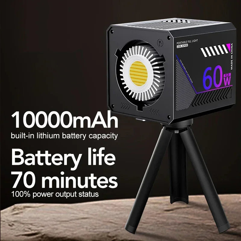 RGB Portable LED Video Light 10000mAh for Vlogging & Streaming