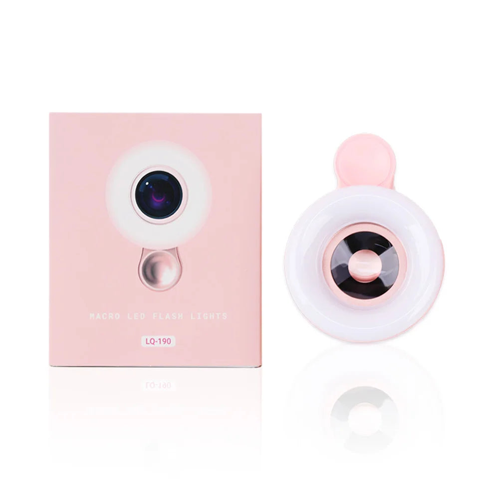 15X Zoom Macro Lens with LED Light – Clip-On Phone Magnifier