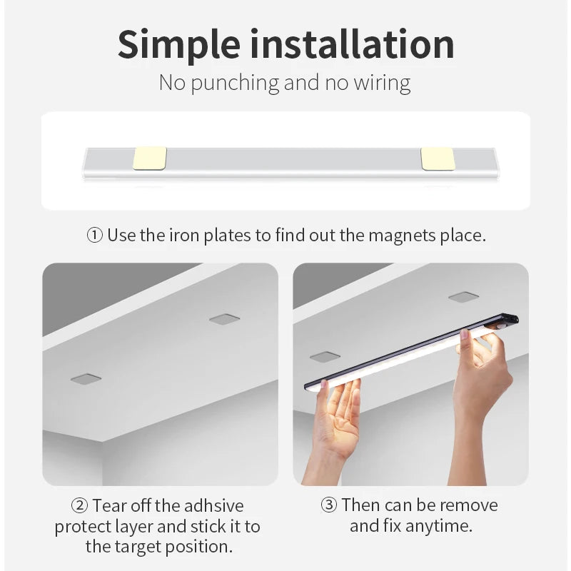 Wireless LED Motion Sensor Night Light for Cabinet & Kitchen