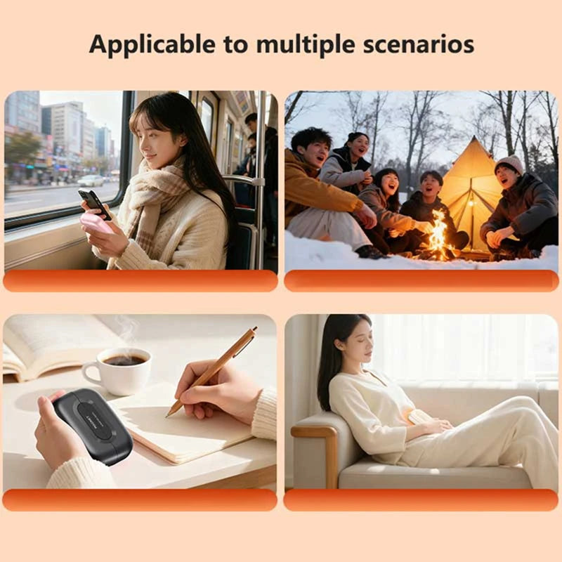 2-in-1 Magnetic Hand Warmer & Power Bank with Digital Display