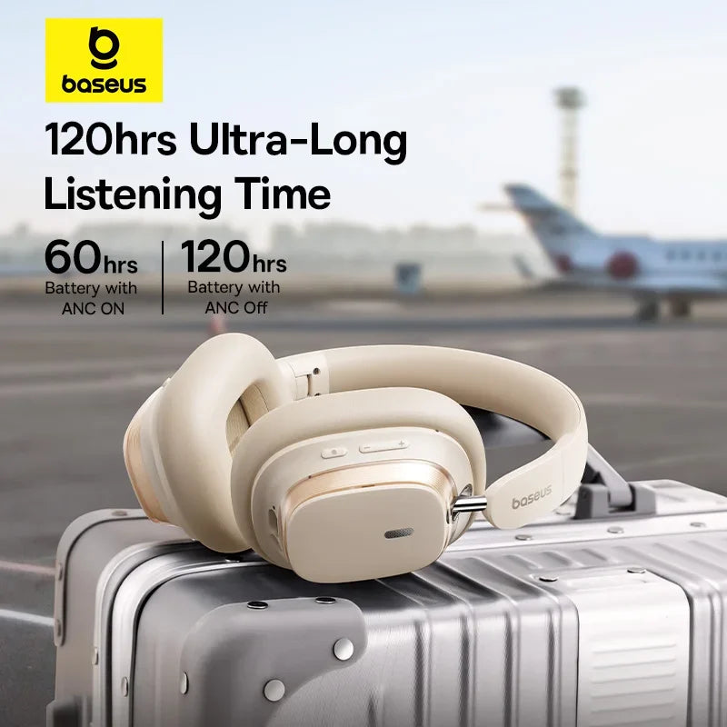 Baseus Bowie H1s ANC Wireless Headphones – 120Hr Battery