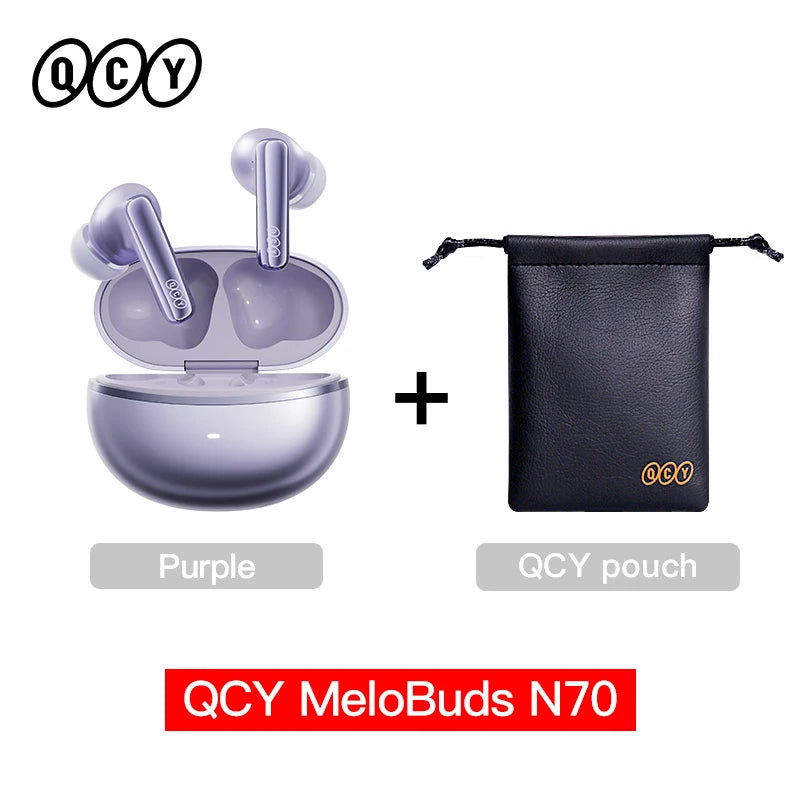 QCY MeloBuds N70 Adaptive ANC Earbuds – -56dB, 50Hr