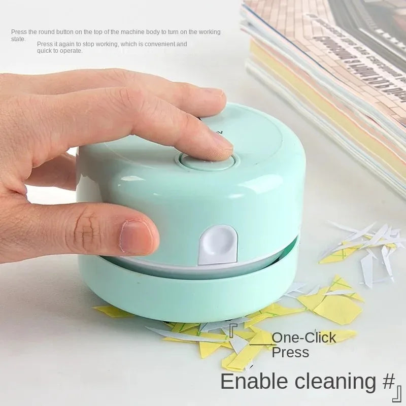 Silent Mini Desktop Vacuum Cleaner – Keyboard & Office Gift