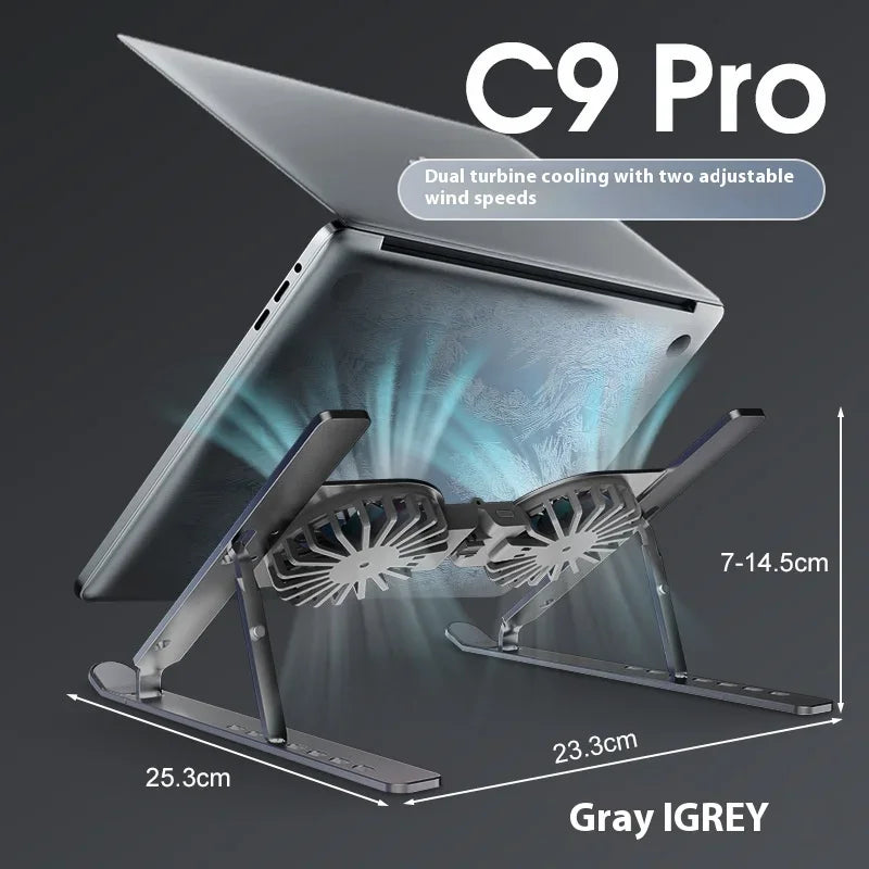 Adjustable Aluminium Laptop Stand with Air-Cooled Heat Dissipation