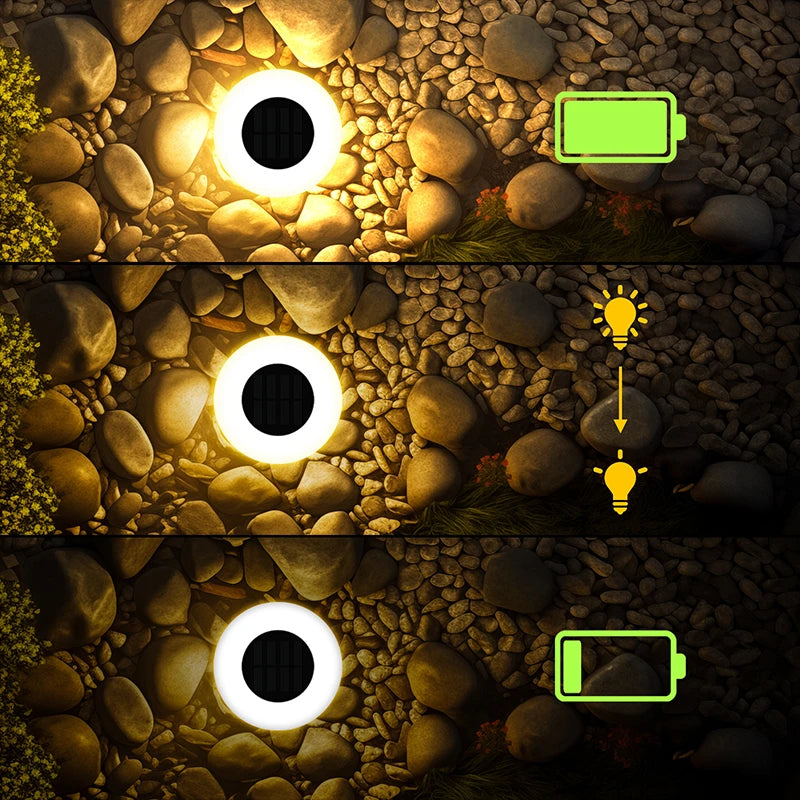 Solar Garden Ground Lights – 14 LED Waterproof IP65