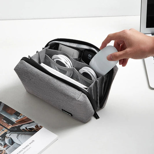 Multifunctional Electronics Accessories Organiser Bag – Cable, HDD & Earphone Storage