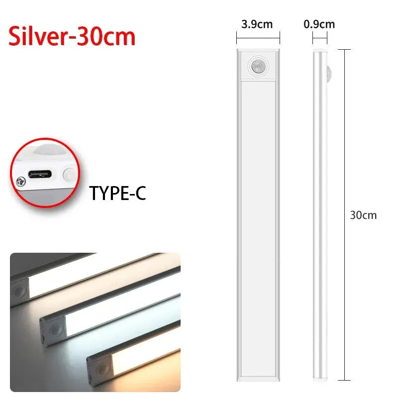 USB Rechargeable LED Motion Sensor Under Cabinet Light – 50cm
