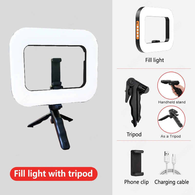 Portable Handheld Ring LED Light for Photography & Selfies