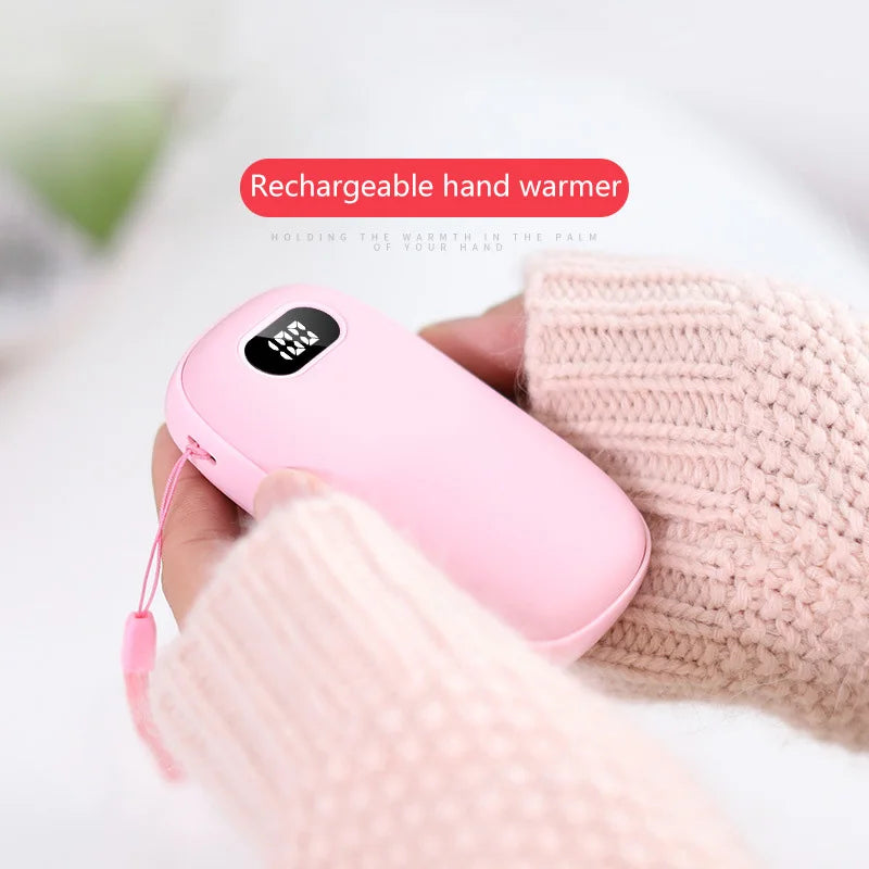 2-in-1 Hand Warmer & Power Bank – USB Rechargeable Mini Pocket Heater