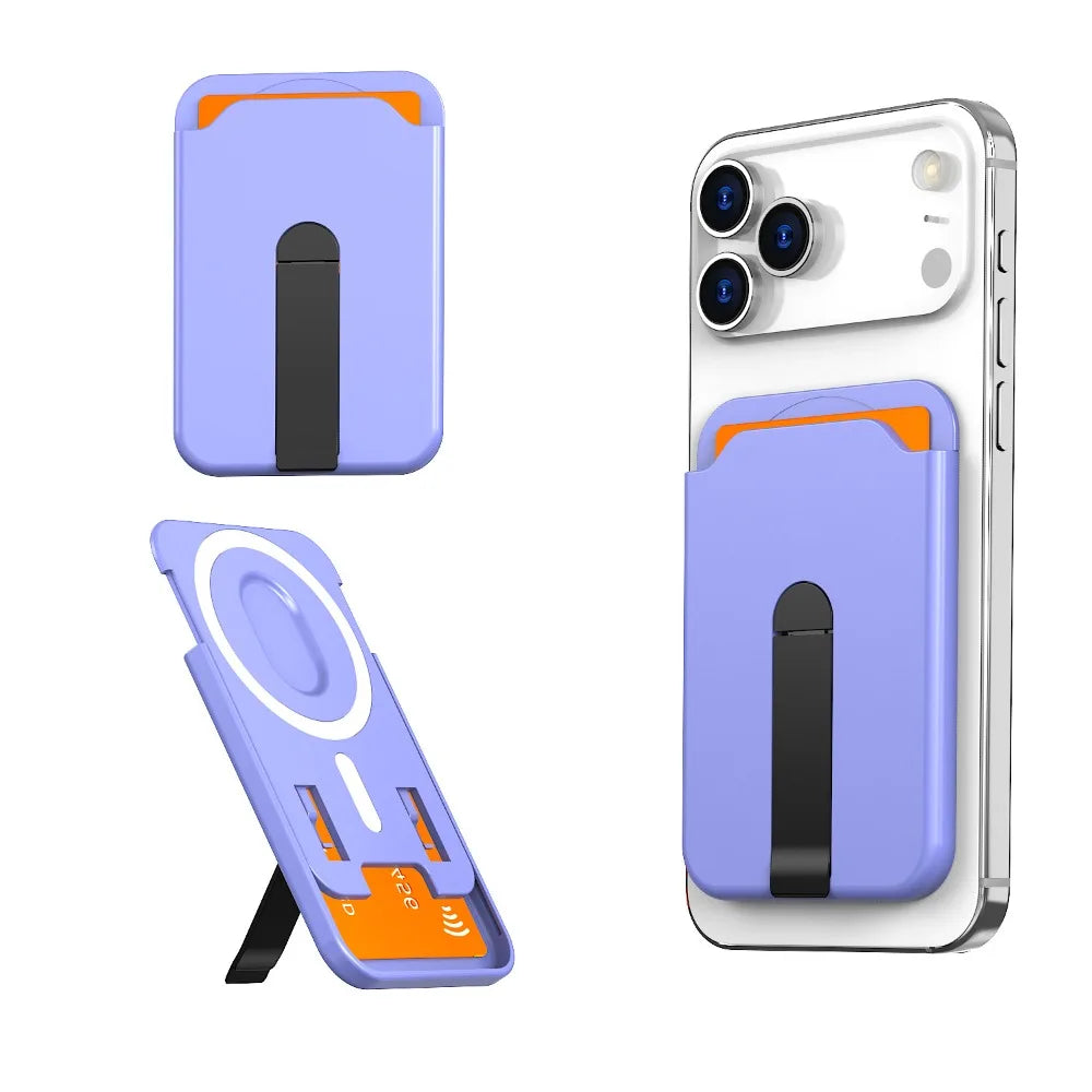 MagSafe Magnetic Wallet Case & Phone Stand for iPhone 15, 16 & 17 Pro Max