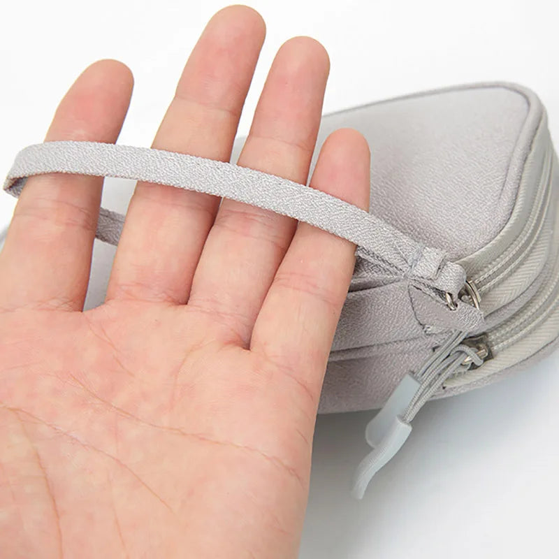 Portable Waterproof Double-Layer Cable Organiser Bag