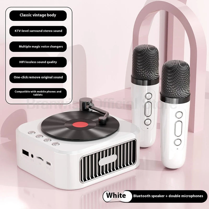 5W Vinyl Retro Bluetooth Speaker – Home Décor & Gift