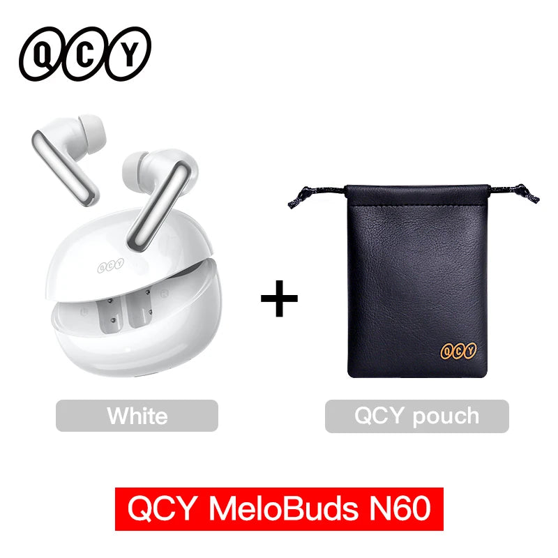 QCY MeloBuds N60 ANC Wireless Earbuds – Bluetooth 6.0, 45Hr