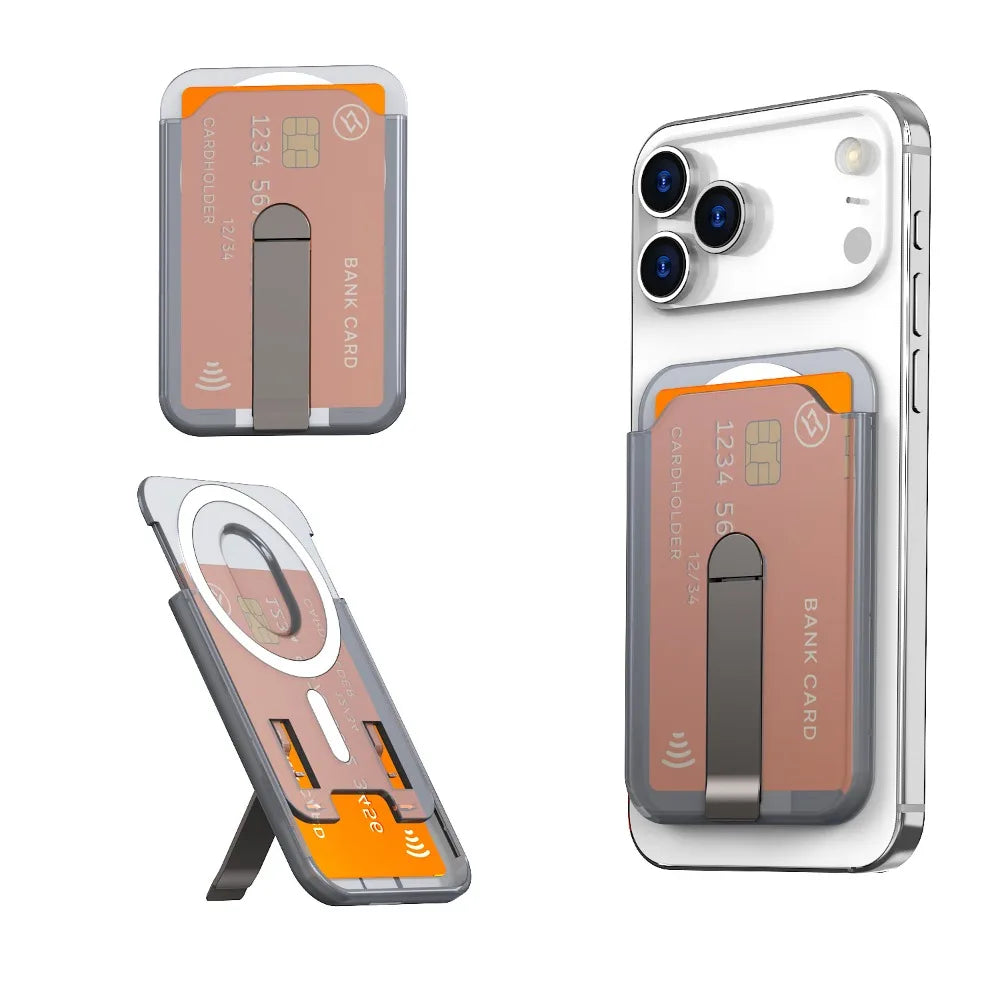 MagSafe Magnetic Wallet Case & Phone Stand for iPhone 15, 16 & 17 Pro Max
