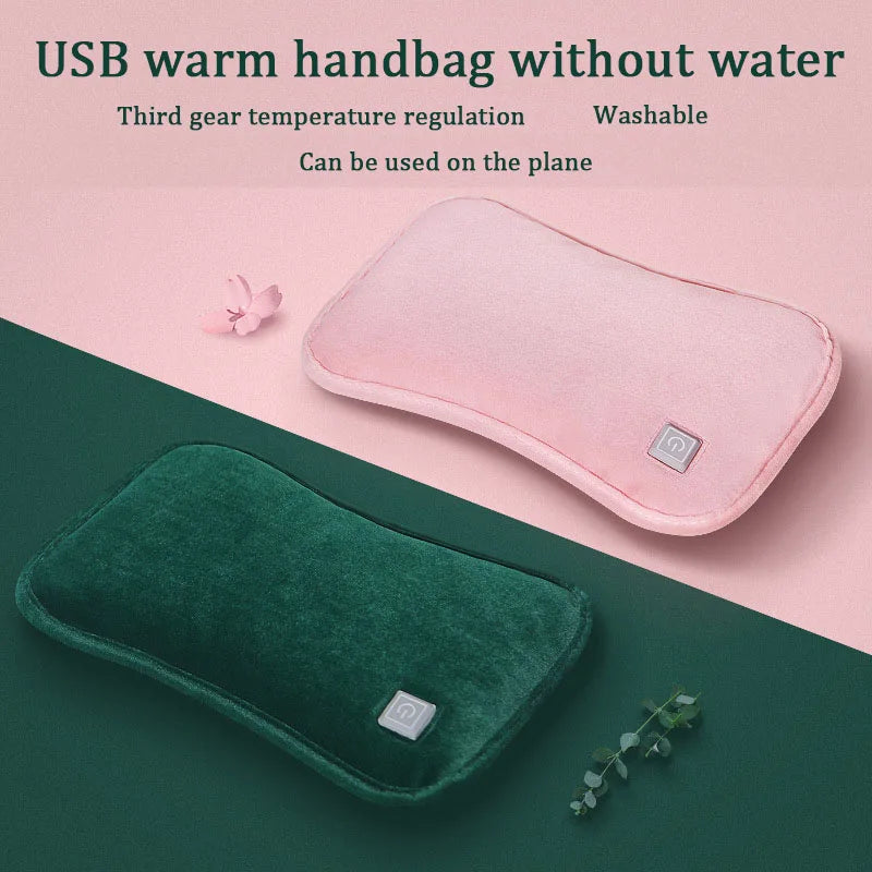 USB Rechargeable Graphene Hot Water Bag & Hand Warmer – Adjustable Temperature