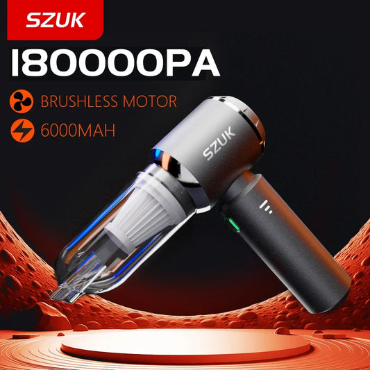 SZUK 180000PA Wireless Car Vacuum Cleaner with LCD Display