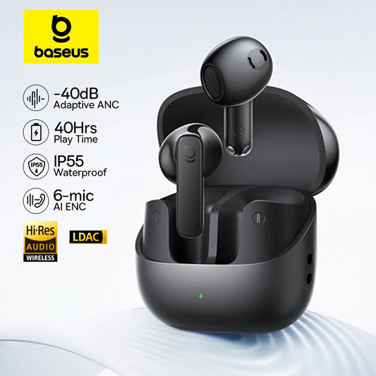 Baseus Bass BS1 ANC Earbuds – -40dB, Bluetooth 6.0, 40Hr