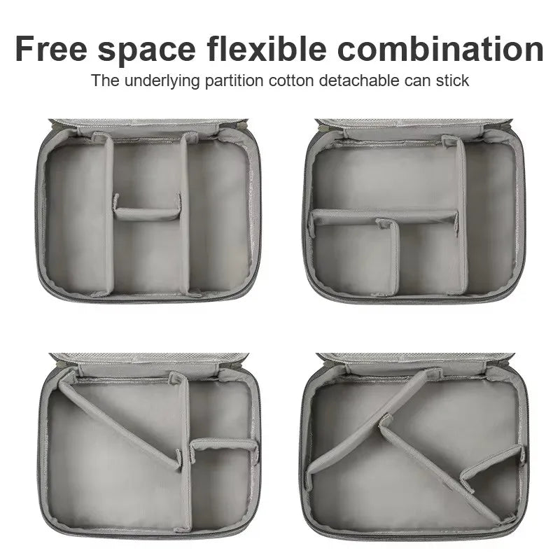 Waterproof Travel Cable Storage Bag – USB & Charger Electronic Organiser