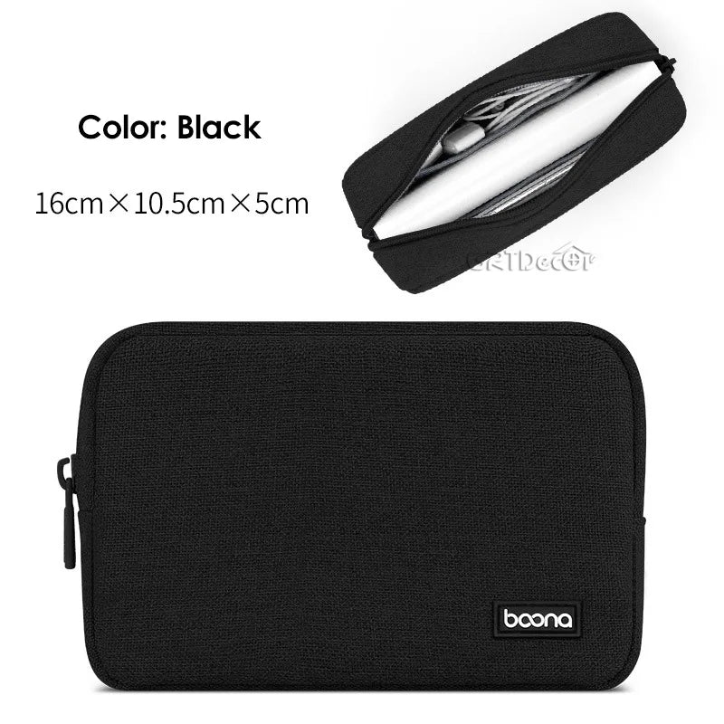 Multifunctional Electronics Accessories Organiser Bag – Cable, HDD & Earphone Storage