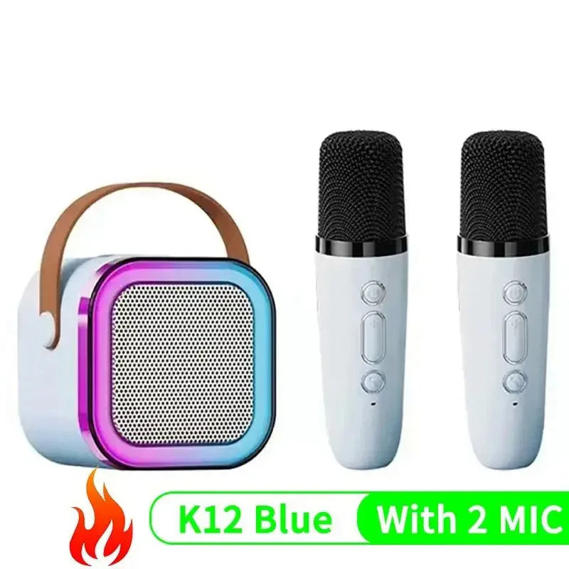 K12 Karaoke Machine with Wireless Microphones & RGB Lights