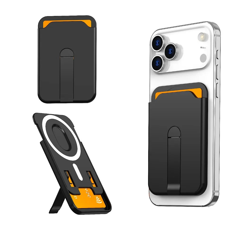 MagSafe Magnetic Wallet Case & Phone Stand for iPhone 15, 16 & 17 Pro Max