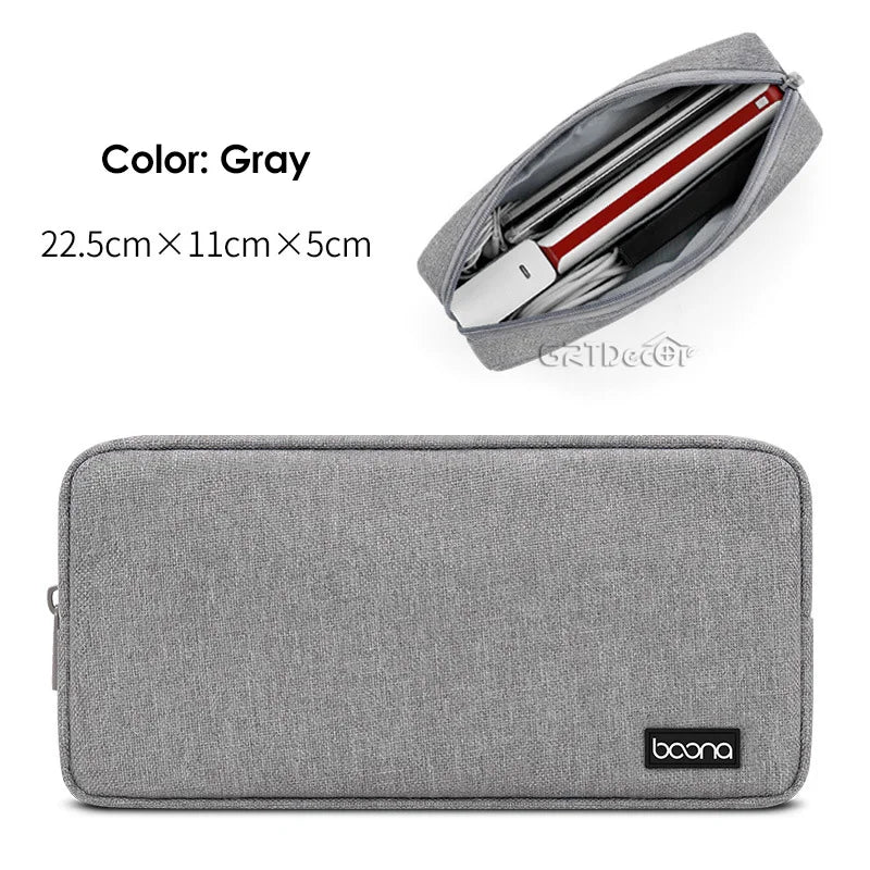 Multifunctional Electronics Accessories Organiser Bag – Cable, HDD & Earphone Storage