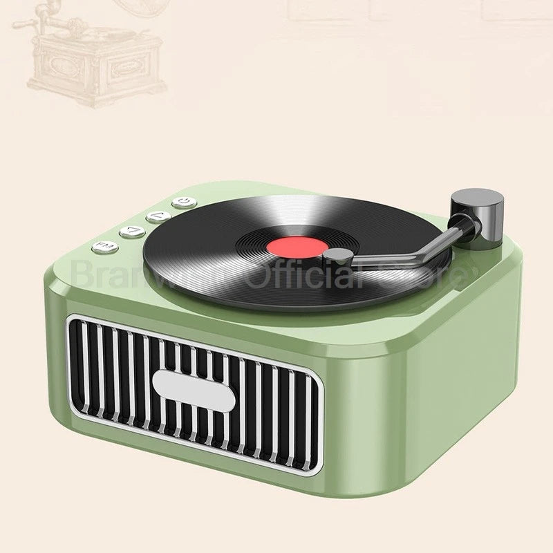 5W Vinyl Retro Bluetooth Speaker – Home Décor & Gift