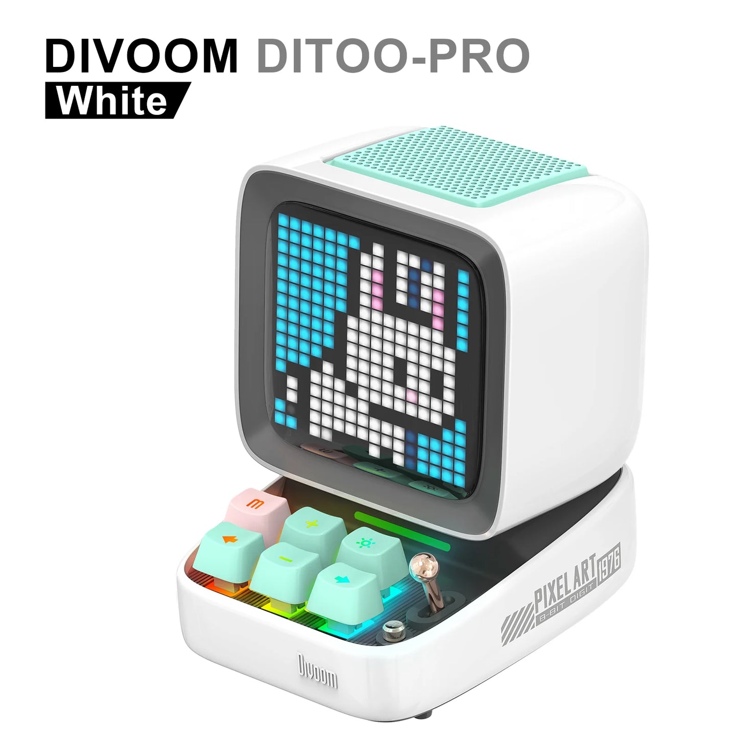 Divoom Ditoo-Pro Retro Pixel Art Bluetooth Speaker with Alarm Clock