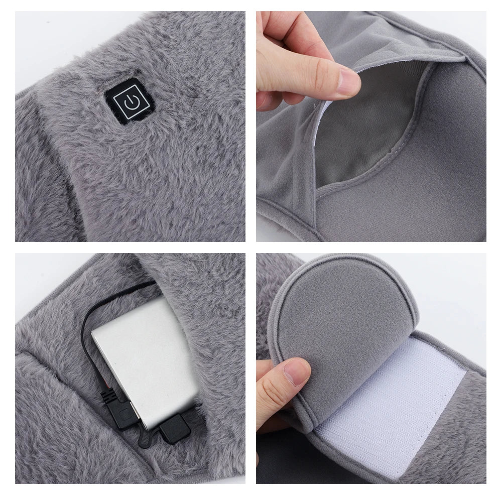 USB Rechargeable Electric Heating Pad – 3-Level Abdominal & Hand Warmer