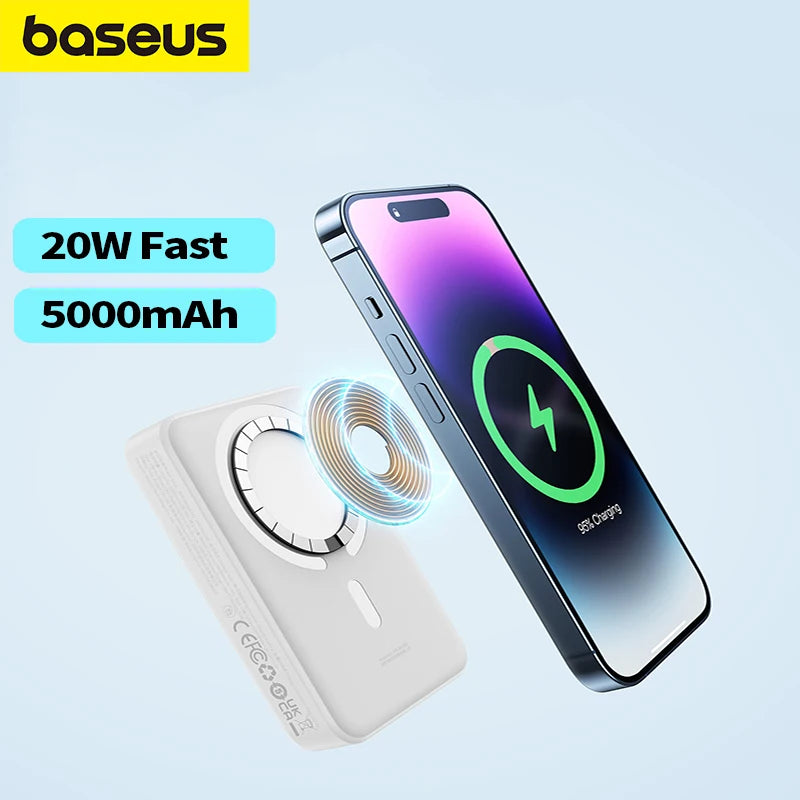 Baseus 20W MagSafe Power Bank 5000mAh – Compact & Lightweight