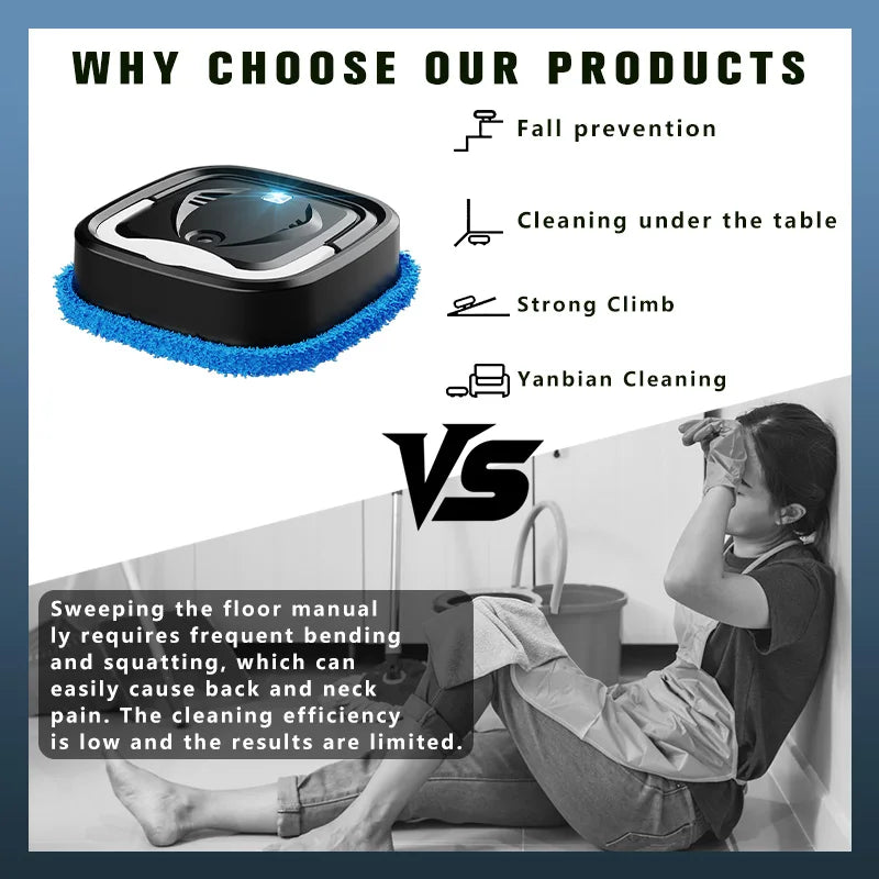 Robot Vacuum Cleaner & Mop All-in-One – Wet & Dry Dual Mode
