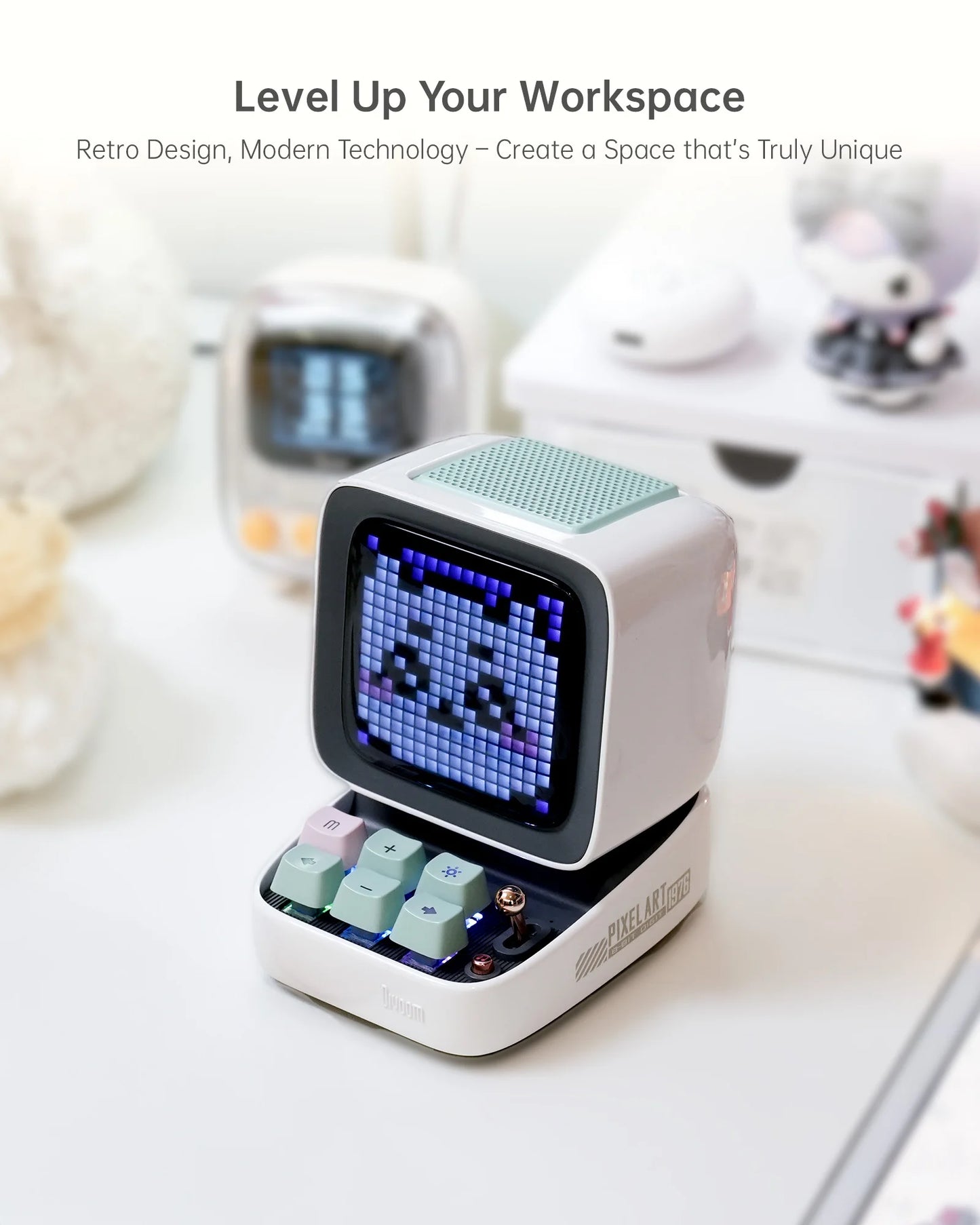Divoom Ditoo-Pro Mini Pixel Art Bluetooth Speaker with LED Display