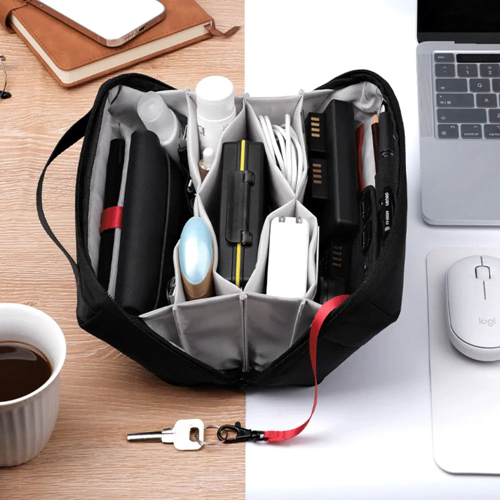 Water-Resistant Electronic Organiser Travel Case – Cable & Charger Pouch