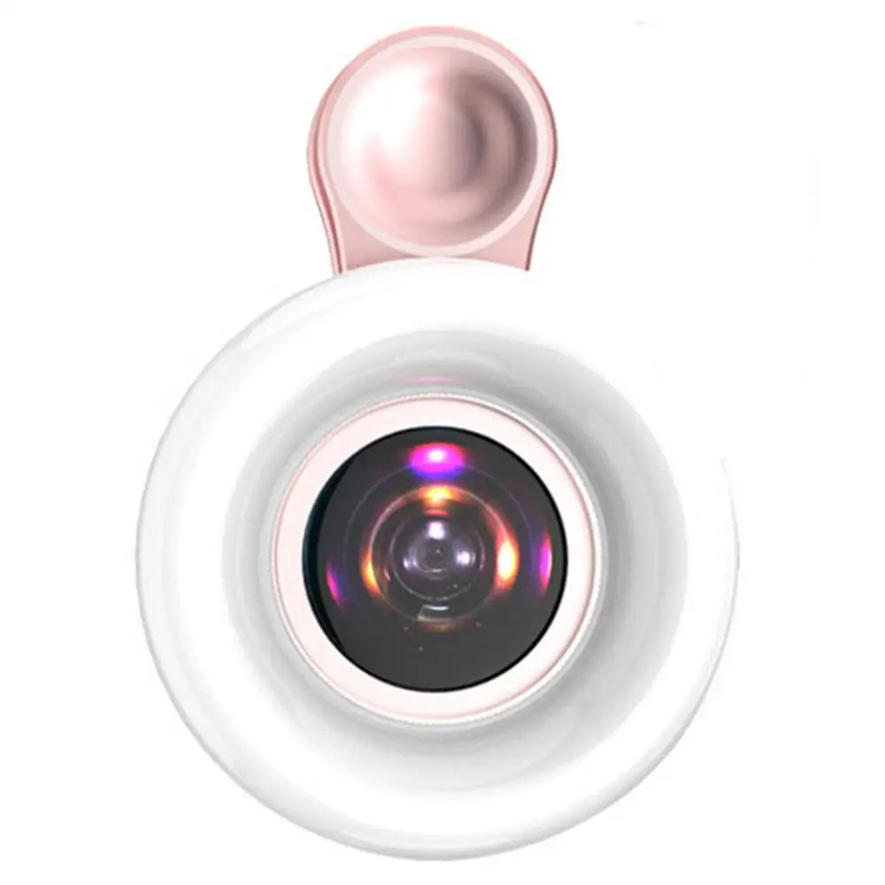 20X Macro Lens with LED Ring Fill Light – Clip-On for Smartphone