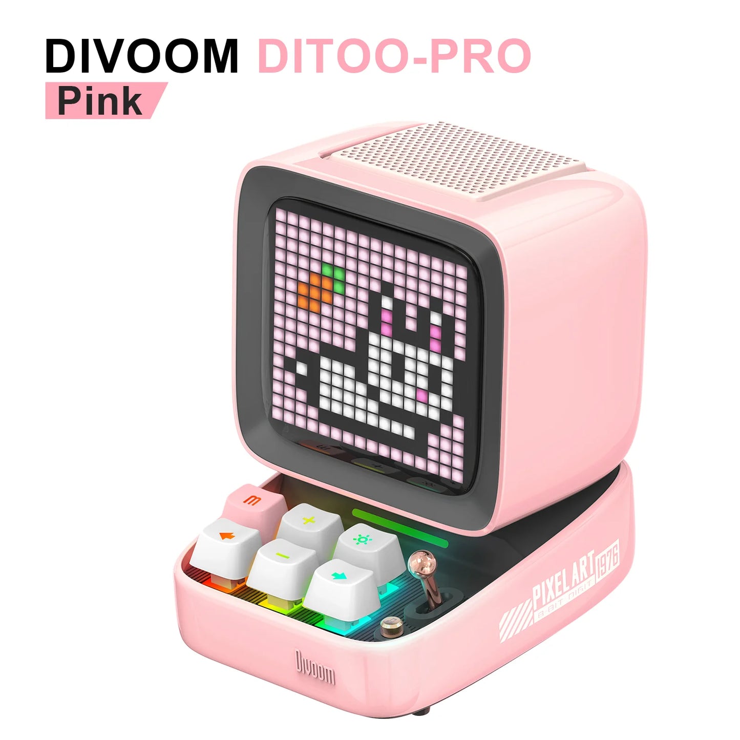 Divoom Ditoo-Pro Retro Pixel Art Bluetooth Speaker with Alarm Clock